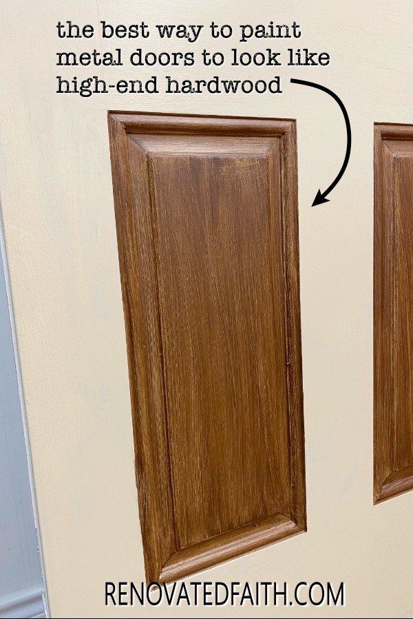 如何把一扇门漆成木头的样子